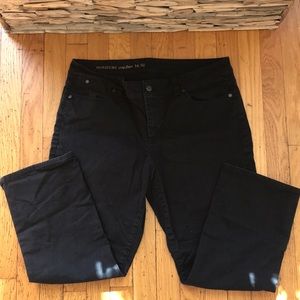 Talbot’s Signature Crop Flare Black Jeans